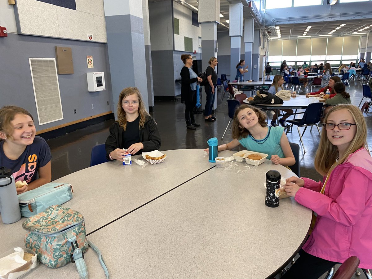 MrsSheroff's tweet image. Big day yesterday touring the middle school and having lunch there for the first time! 😃