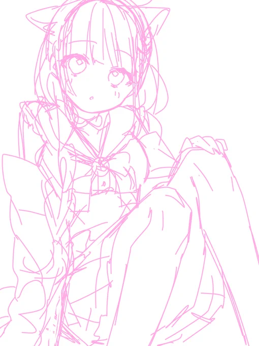 最近は趣味絵が描けていないので、いにしえの描きかけ置いておきます。 