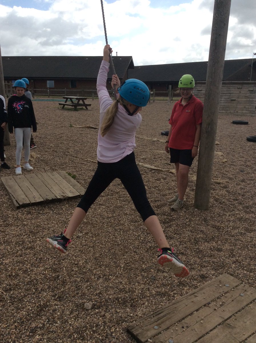 Last activity this morning for one group was the Challenge course. The children have put in 100% and Mrs Edwards is so proud of them.  They will all sleep tonight. #whitemoorlakes