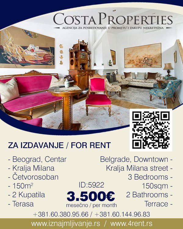 iznajmljivanje.rs/stan-oglas.php…

#izdavanje #iznajmljivanje #stanovi #Beograd #nekretnine #rentingapatments #Belgrade #rent #apartments #Srbija #Serbia #realestate