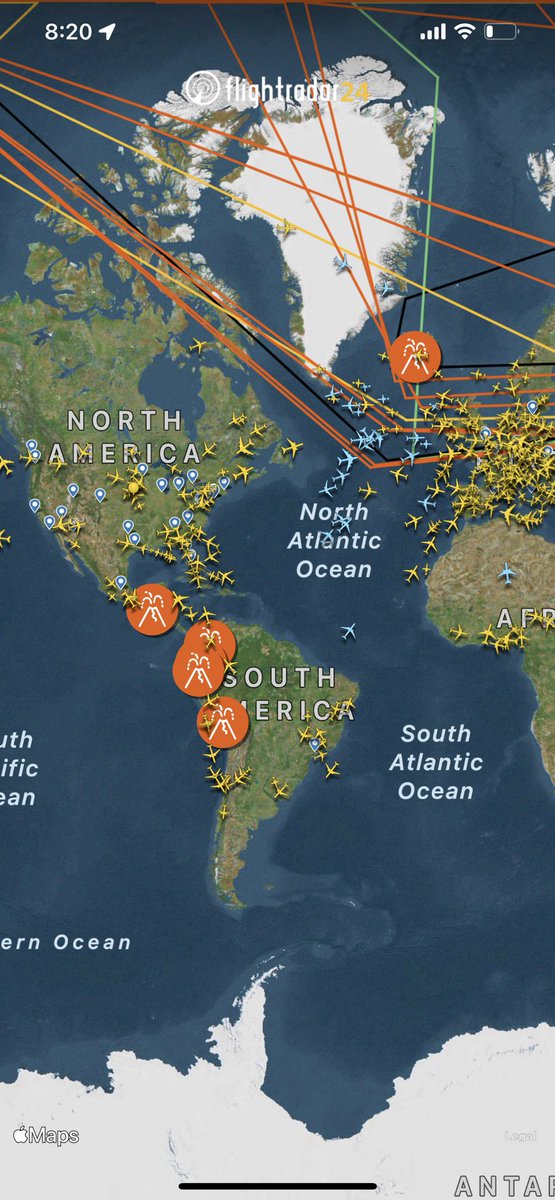 TimWesty's tweet image. what are these lines on  #flightradar24 @flightradar24 ?
Have I pocket dialled a setting