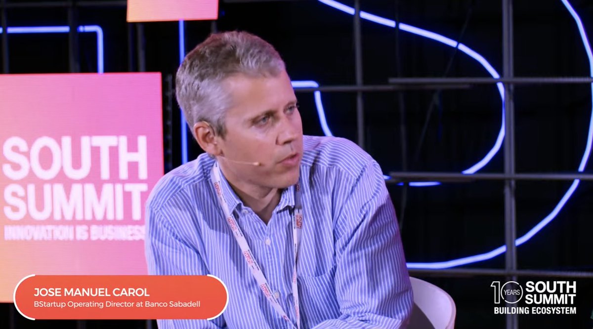 #SouthSummit22 | <a href="/Josemanuelcarol/">Jose Manuel Carol</a>, dir. operativo <a href="/BStartup/">BStartup</a> <a href="/BancoSabadell/">Banco Sabadell</a>: "<a href="/south_summit/">South Summit</a> nos ofrece oportunidades como la de este panel, donde conocer de la mano de referentes internacionales los retos del panorama de inversión, sectores clave o cómo navegar el contexto actual"