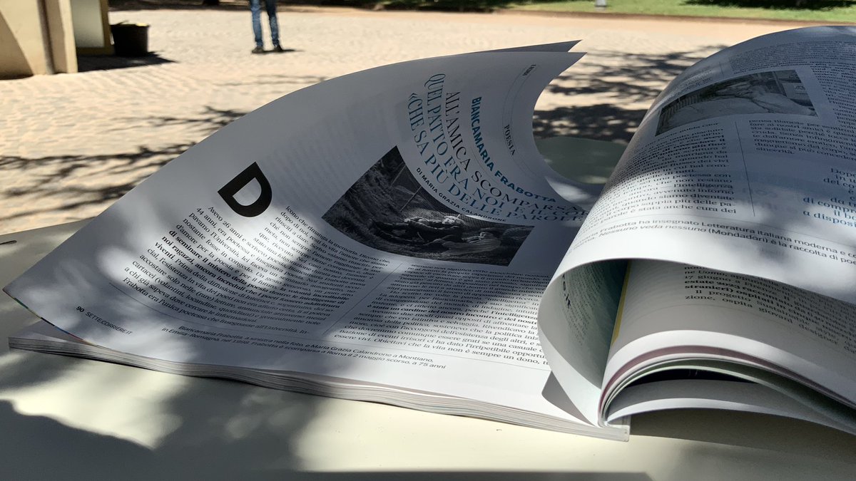 bmfrabotta's tweet photo. L’incontro, gli scontri, l’amicizia. E quella frase che riassume tutto, a far tremare l’orlo del mai più: «Sentiamo che ne pensa Bianca».

@MGCalandrone oggi su @7Corriere 

#biancamariafrabotta https://t.co/rH04YRl3yb