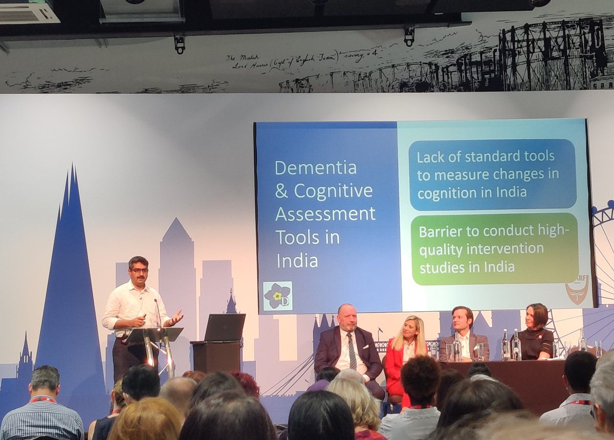 Dr Sridhar <a href="/sridharvaith/">Sridhar Vaitheswaran</a> presenting on Dementia and cognitive assessment tools in India, focusing on adaptation and challenges at the #ADI2022

#Dementia #Alzheimers #London #LMIC #India