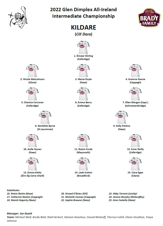 Best of luck to Emma and the rest of the Kildare intermediate team in tomorrows championship game🍀