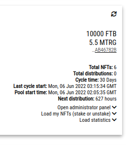UniNFTMeter's tweet photo. We reach 5.5 $MTRG + 10,000 $FTB in our keys #staking pool. The next distribution will be executed in 627 Hours and we only have 6 staking #holders. 

Stake your collection keys and earn $MTRG passively on the @Meter_IO network.

https://t.co/GCQfEsJVvu https://t.co/qaWd2ViUAY