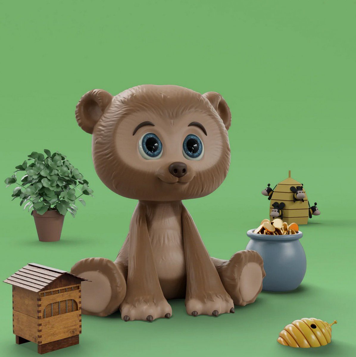 WealthMinerNFT's tweet photo. 2 out of 3 @hiveinvestments baby bears in our giveaway draw today at 4PM BST!

Soon to be producing the tastiest of income producing honey in DeFi for one of our ticket holders.

Will you be our winner?

#TCT #Hive #NFT #AVAX #Giveaway #DeFi #PolygonNFTs https://t.co/CA9H0iUtnh