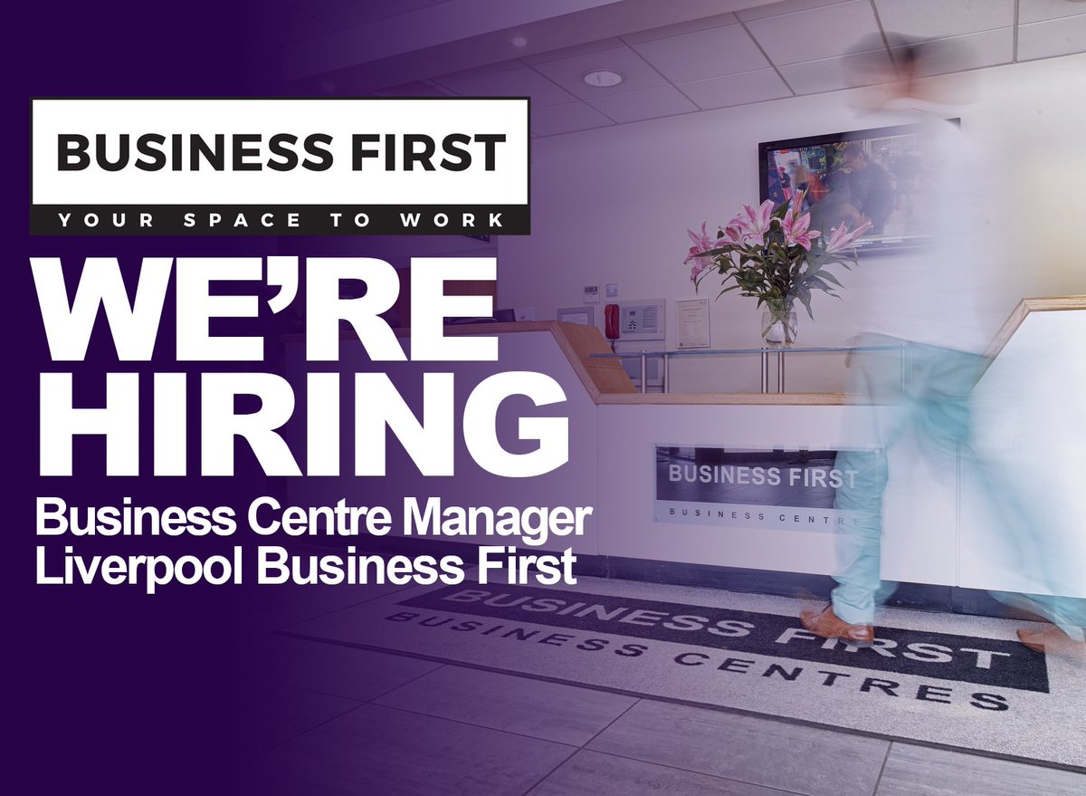 ✨ WE'RE HIRING ✨

Business First #Liverpool is looking for a Business Centre Manager! Find out more about the position and apply by following the link below. 👇

businessfirst.co.uk/news/were-hiri…

#hiring #recruitment #recruiting