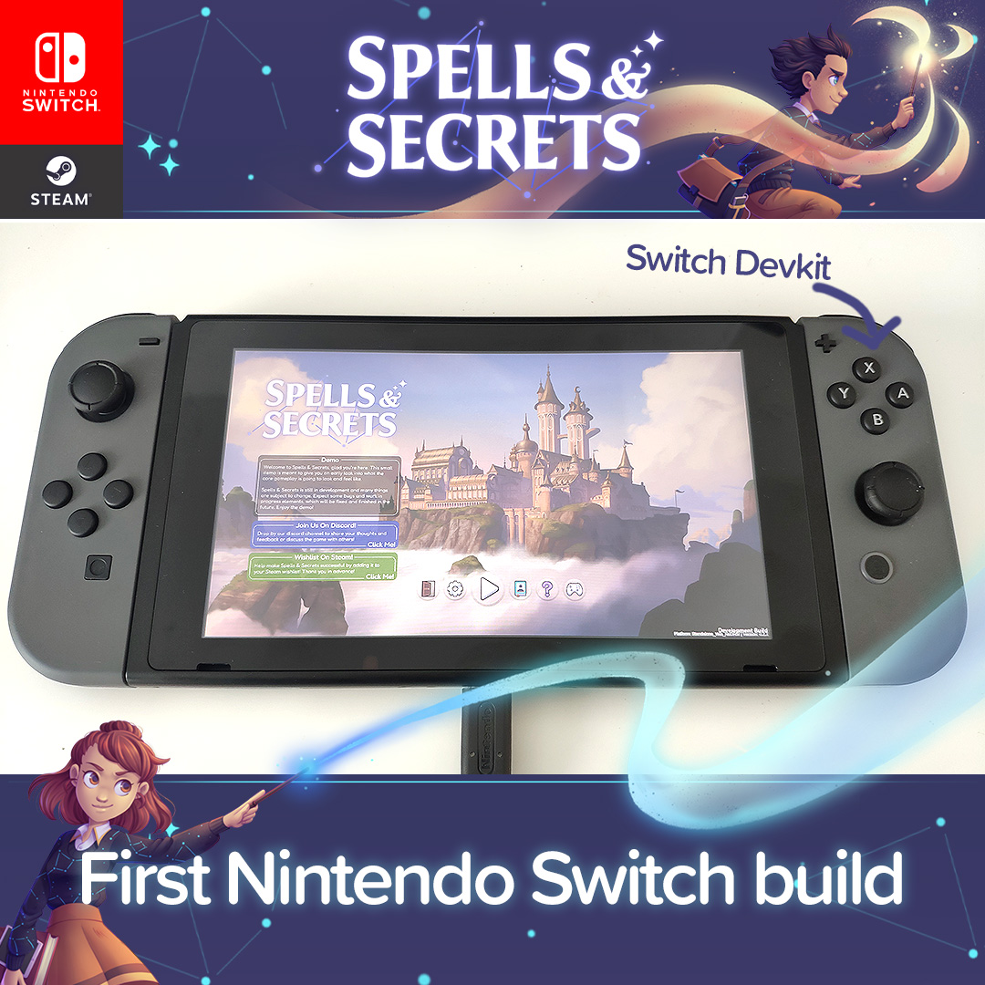 Uživatel Spells & Secrets | Nintendo Switch, PS5, XBOX na Twitteru: „Dear  students of Greifenstein🧙‍♂️, the developers have managed to create a  first Spells &amp; Secrets #NintendoSwitch build🎮. It is currently running