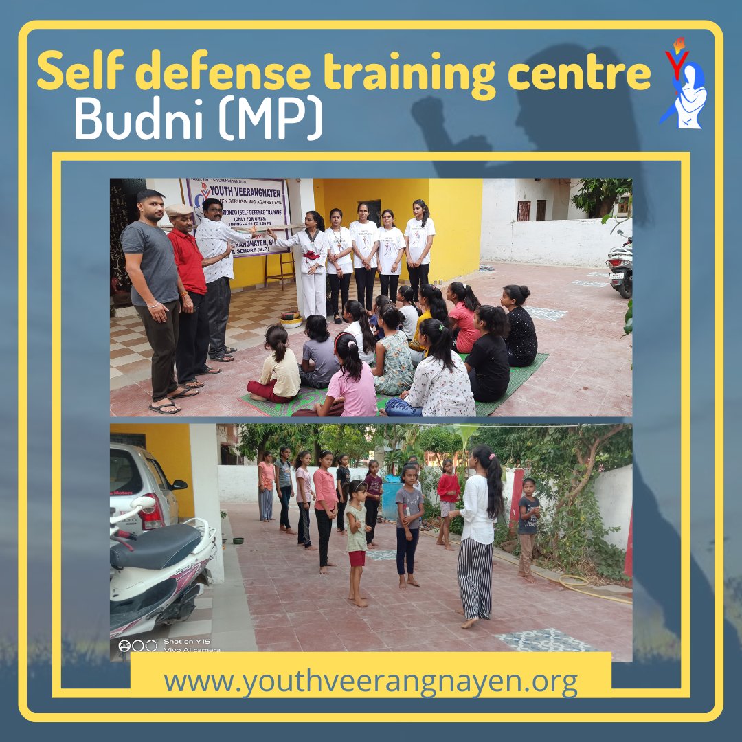 Yveerangnayen's tweet photo. Giving true meaning to the name "Youth Veerangnayen", Our Budni unit opened a #FreeSelfDefenseTrainingCentre which will help young girls and women to be physically and mentally strong and confident in every step of their lives.
#SafeGirl
#BetiBachaoBetiPadhao
#SelfDefenceClasses https://t.co/m530B2FUGF