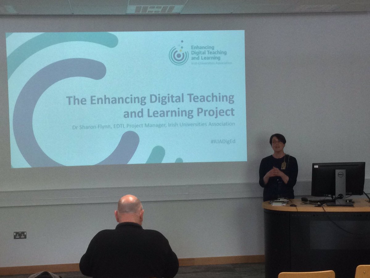 A_L_T_NI's tweet photo. Next up is @sharonlflynn, who is discussing the Enhancing Digital Teaching and Learning Project. #altc @A_L_T @A_L_T #edtech #IUADigital #EDTL https://t.co/grMWHewBho