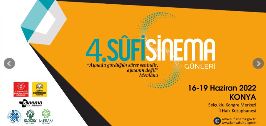 Saa14438995's tweet photo. 4. Sûfi Sinema Günleri 16-19 Haziran'da Konya'da...
#sufisin #sinema #Konya https://t.co/E1xR3oloWZ