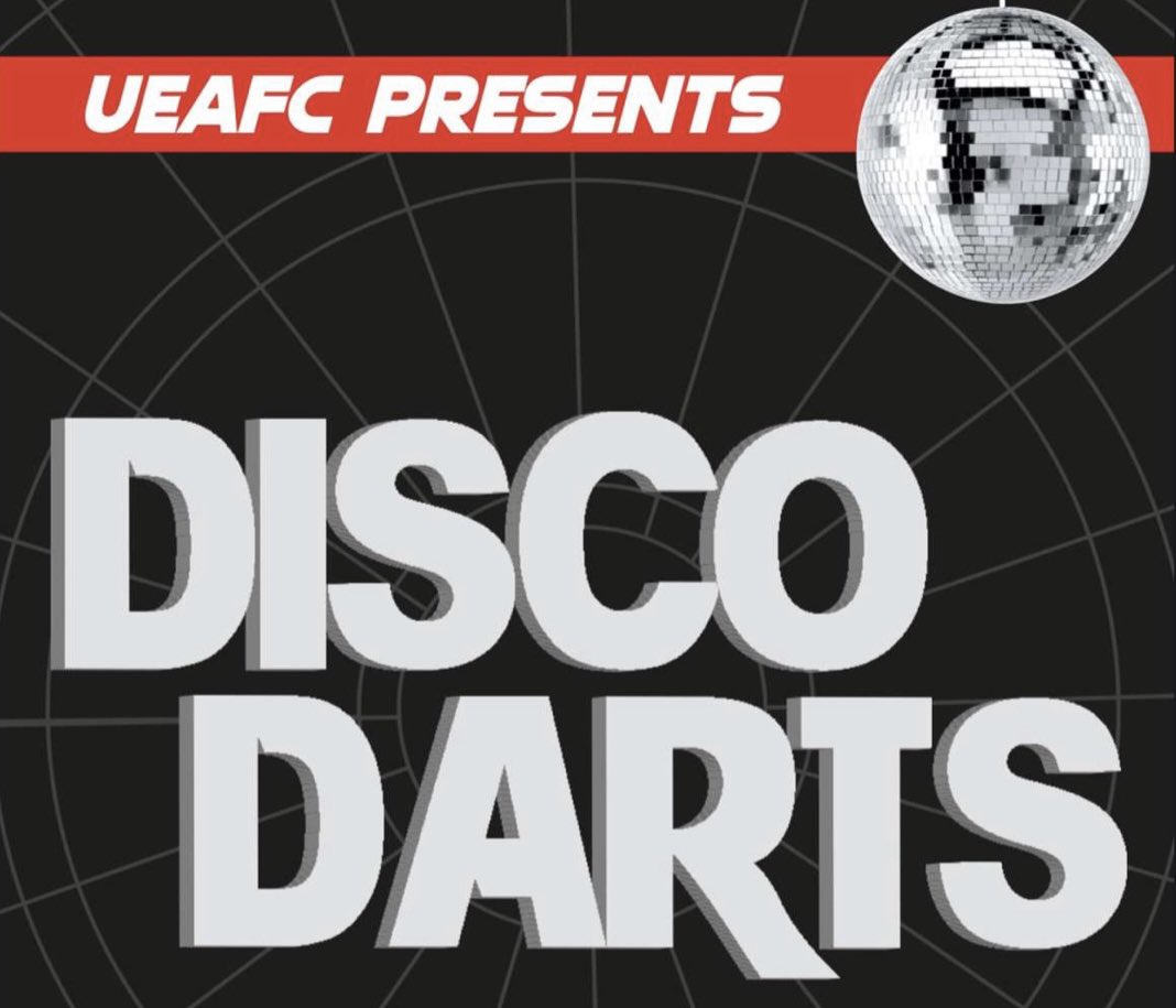 Good luck to the <a href="/UEAFC/">UEA Football Club</a> Disco #Darts event tonight - their first one! They’ll be raising money for a few charities including <a href="/mariecurieuk/">Marie Curie</a>! #UniversityOfEastAnglia #Norwich #Norfolk #thankyou #UEA 🙏👍💛