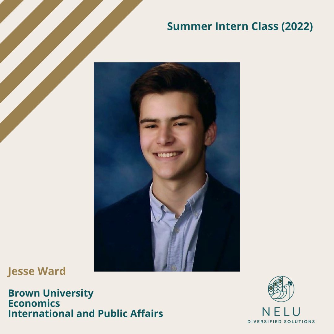 NeluSolutions's tweet image. We are so excited to welcome our 2022 summer intern class! Starting with Jesse, he&apos;s a Junior at Brown University studying Economics and International  Affairs. His ESG experience and interest ESG and DEI consulting led him to Nelu. #DEI #ESG #internclass #brownuniversity