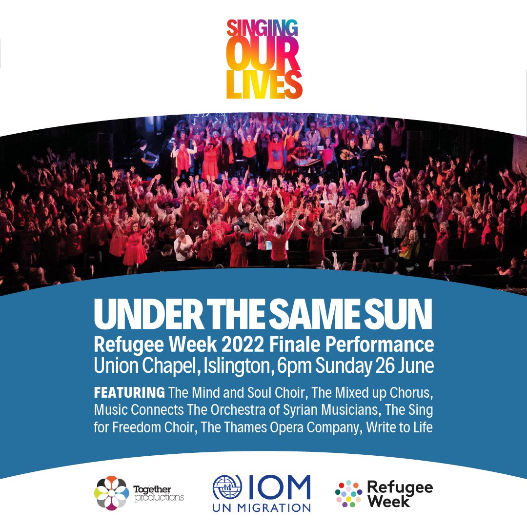 Join this gala performance for the finale of #RefugeeWeek2022!
🗓️Sunday 26th June🕕 6pm 
🎭 <a href="/UnionChapelUK/">Union Chapel London</a> 

The event will also feature a solo performance by 🇺🇦Ukrainian soprano🎤Kateryna Bolkunevychin solidarity w/those affected by the conflict. 
Tickets cutt.ly/mJff2Z4