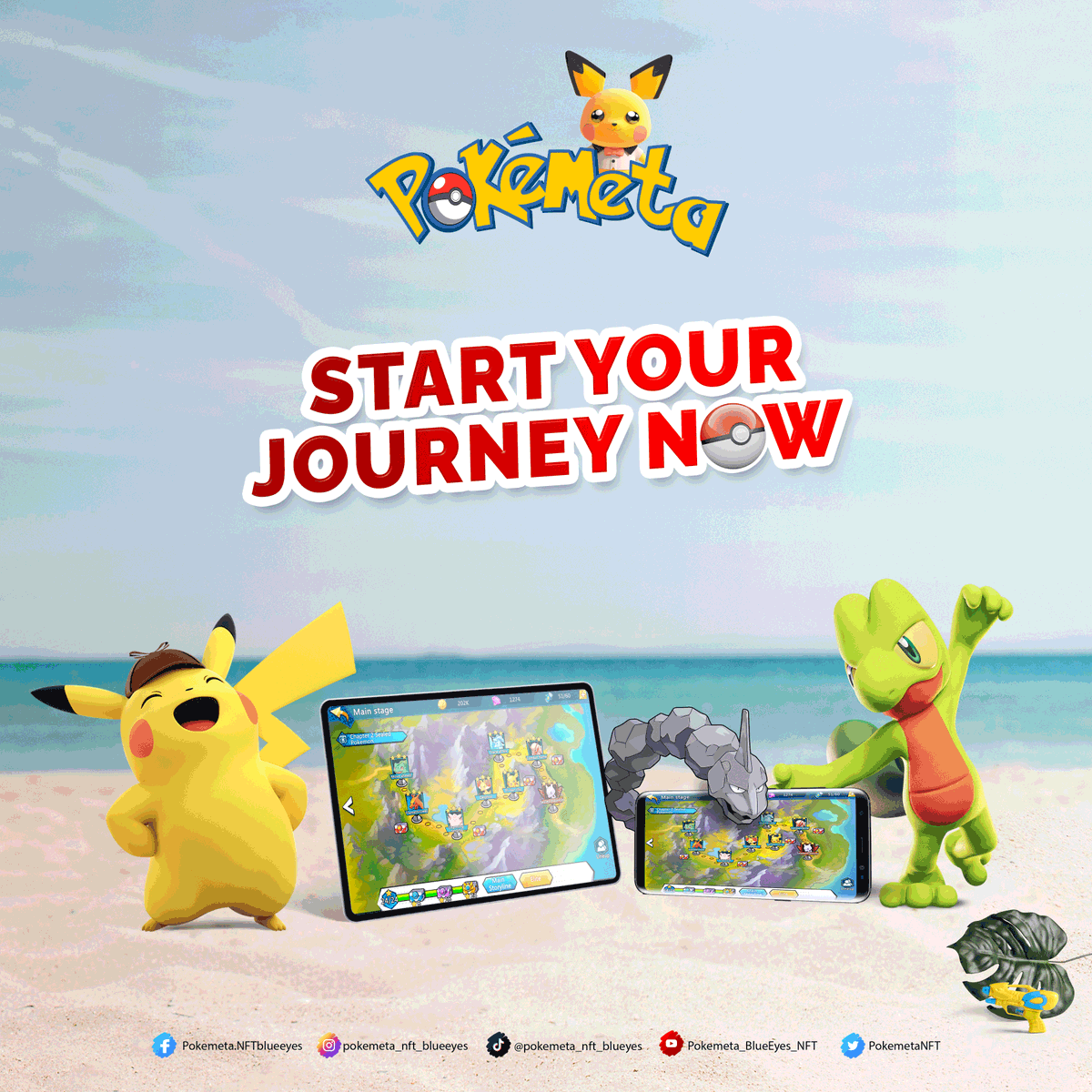 PokemetaNFT's tweet photo. The wait is soon going to be over. Start your journey now.

#nftgames #pokemeta #pokeverse https://t.co/EVxpjapikq