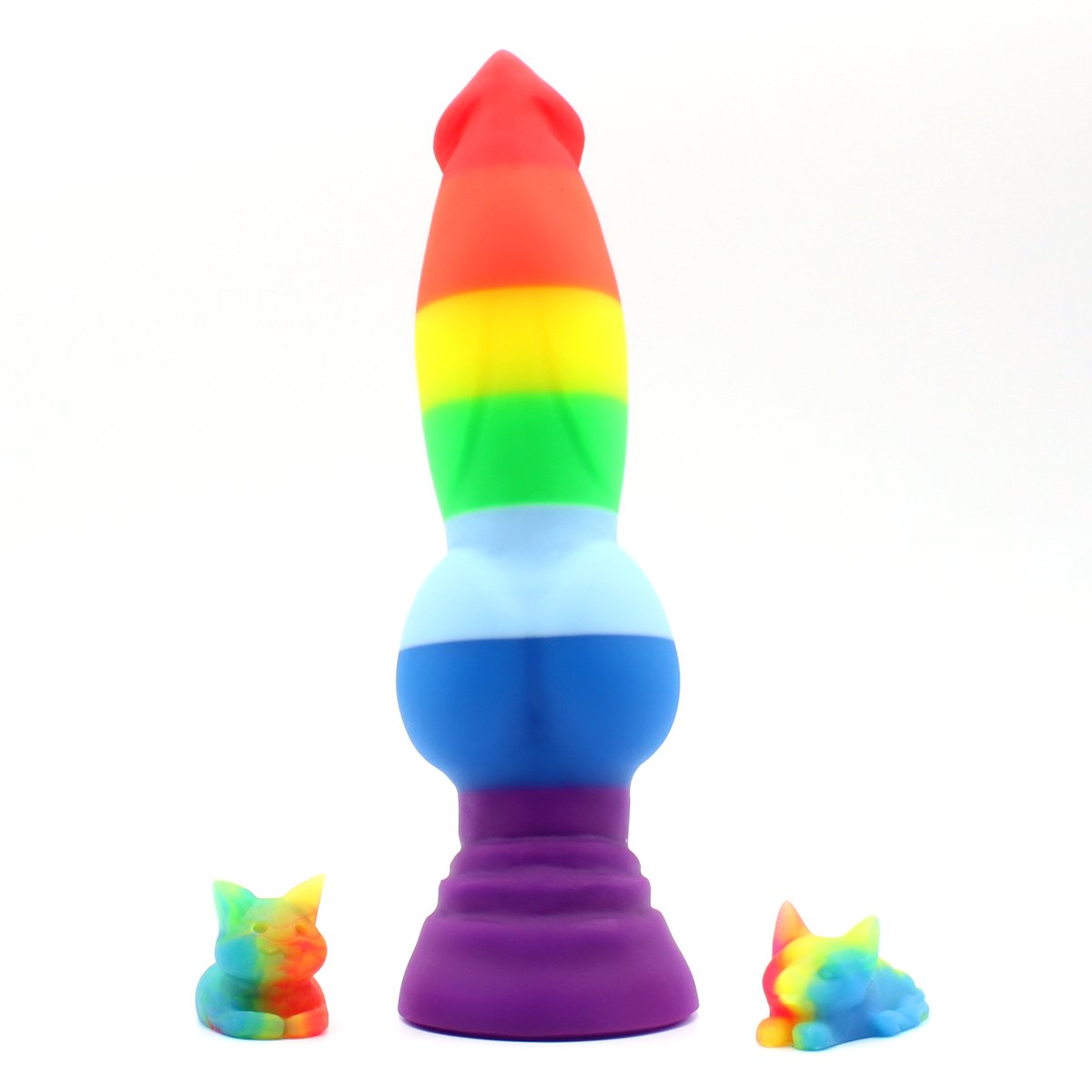 Neotori_Toys's tweet photo. And now onward to the surprise giveaway~
❤️🧡💛💚💙💜

Follow and retweet for a chance to win this medium Mundir in soft firmness and his two colorful Chonky familiars.
More details below.

#neotori #furry #fantasydildo #nsfw #sextoy https://t.co/NiaHEsixtV