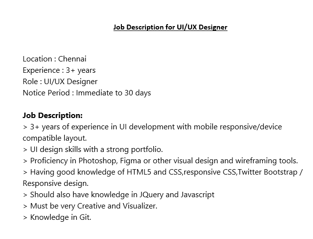 cubematch_India's tweet photo. Lets Work together. #CLARITAZ offers a great opportunity to join in our Team. We are #Hiring Now for the post of UI/UX Designer.
Eligible Candidates Send your Resume to arunkumar@claritaz.com
#hiring #jobalert #immediatehiring #developer #opportunity #UI #UX #chennaijobs https://t.co/n1Axft3ApZ