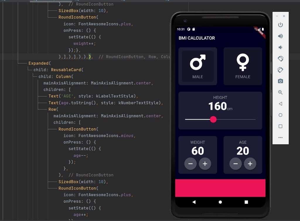 BaharHabibi14's tweet photo. In this week I created custom widgets from scratch in the BMI Calculator application🦋♾
@CodeToInspire 
#AfghanGirlsCode 
#Flutter https://t.co/wESdwF7chZ