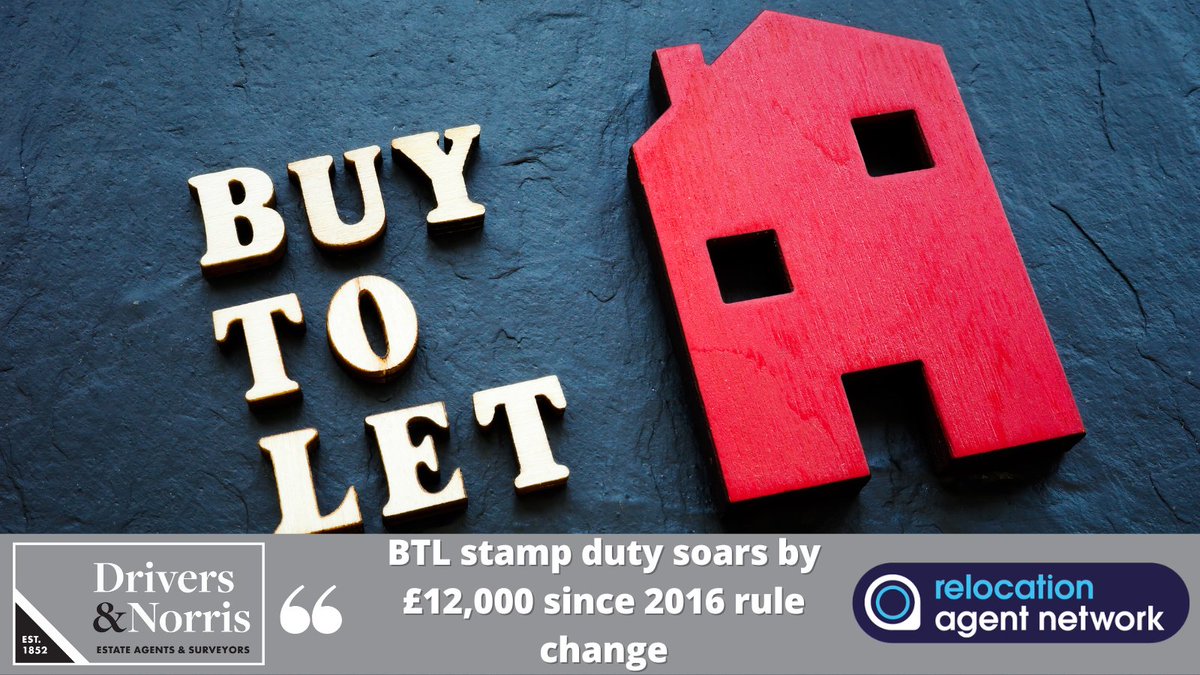 drivers_norris's tweet photo. Important news for #landlords of BTL #properties 🏡, as the average stamp duty paid on such purchase has climbed to £13,801, a 607% increase compared to 2016! Thanks, @propertyr. More details here 👉 https://t.co/PY3M42rtbT 👀 @RelocationAgent colleagues @DuncanYeardley @frostweb https://t.co/YyhBnBaidn