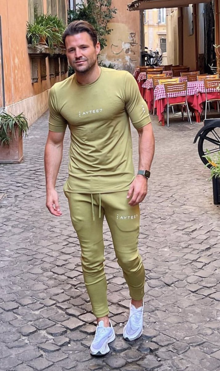 MarkWrightsBum's tweet photo. Mark Wright looking amazing in his Aytee7 tracksuit πππͺ But we need to know when they will be releasing underwear! πππ₯πͺ #cheeky #TightyWrighties https://t.co/7ptK4ri7nh