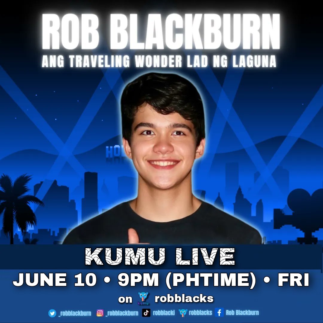 RobUnitedOFC's tweet photo. Rob Blackburn will be live tonight at 9PM PhTime. 

Lets drop the bomb for our best boy. See you there! <3

#RobBlackburn | @_robblackburn https://t.co/wTV2vlig3w