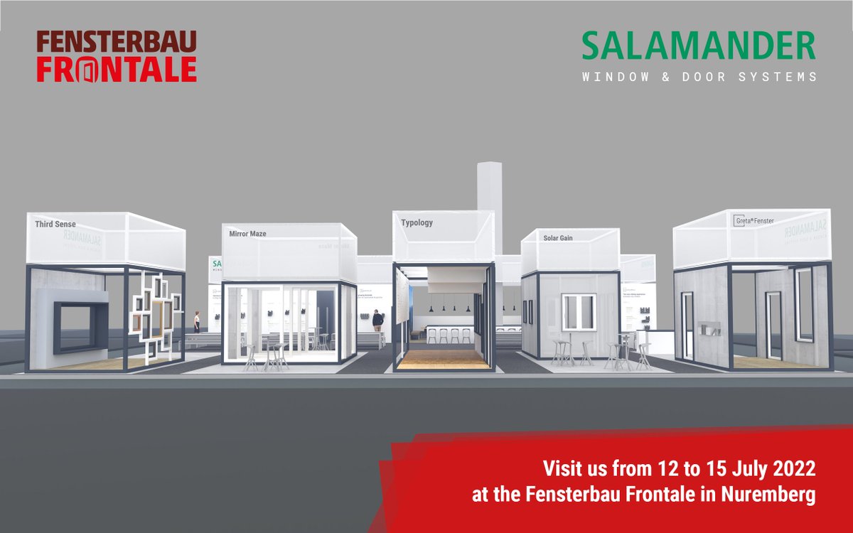 Salamander_SWDS's tweet photo. We are looking forward to Nuremberg from July 12 - 15, 2022. Visit us at our booth 117 in hall 7 of the Nuremberg trade fair and experience Salamander's innovative solutions for the best window at @fensterbau 2022. 
#fensterbaurontale #myWindow #innovation #architecture https://t.co/8fEnUXw2J7