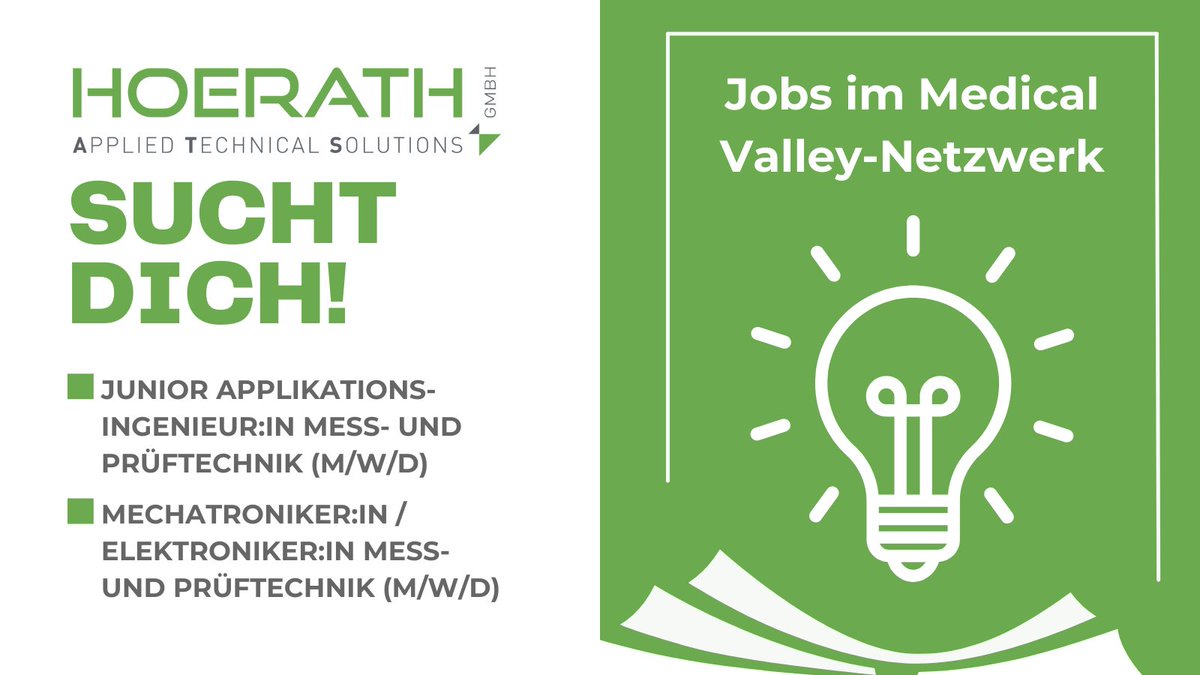 MedicalValleyEMN (@medicalvalley) on Twitter photo Die #HOERATH GmbH möchte ihr Team vergrößern!
👉Junior Applikationsingenieur:in Mess- und Prüftechnik (m/w/d): medical-valley-emn.de/wp-content/upl…
👉Mechatroniker:in / Elektroniker:in Mess- und Prüftechnik (m/w/d): medical-valley-emn.de/wp-content/upl…
#Messtechnik #Prüftechnik #Jobs #JobAlert #Career Die #HOERATH GmbH möchte ihr Team vergrößern!
👉Junior Applikationsingenieur:in Mess- und Prüftechnik (m/w/d): medical-valley-emn.de/wp-content/upl…
👉Mechatroniker:in / Elektroniker:in Mess- und Prüftechnik (m/w/d): medical-valley-emn.de/wp-content/upl…
#Messtechnik #Prüftechnik #Jobs #JobAlert #Career