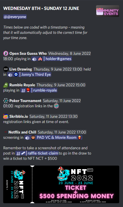The benefits of being a #PAD holder <a href="/PsychonautApeD/">Psychonaut Ape Division</a>

Sweep a PAD to join in with the poker tonight and have a chance to win more cash. such an awesome community👀💸

#PADCrew #PADFam #NFTCommunity #NFTProject #Bluechip

So many giveaways and events.
All this 👇and much much more.