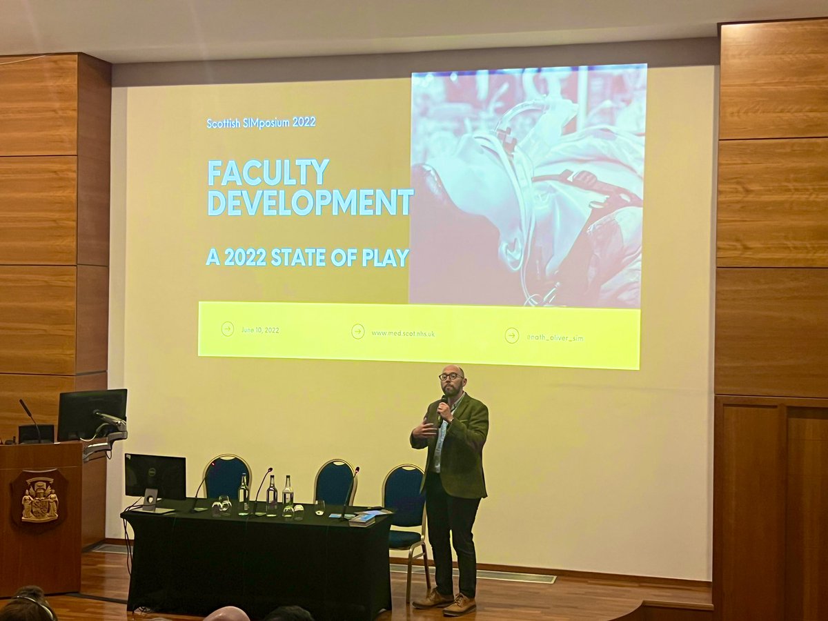 DaveLBywater's tweet photo. This will be interesting! Faculty Development in Scotland, whatβs the current state of play and what do we need to develop? #SimulatedPractice #EducationSIMposium https://t.co/SJOUHalqfl