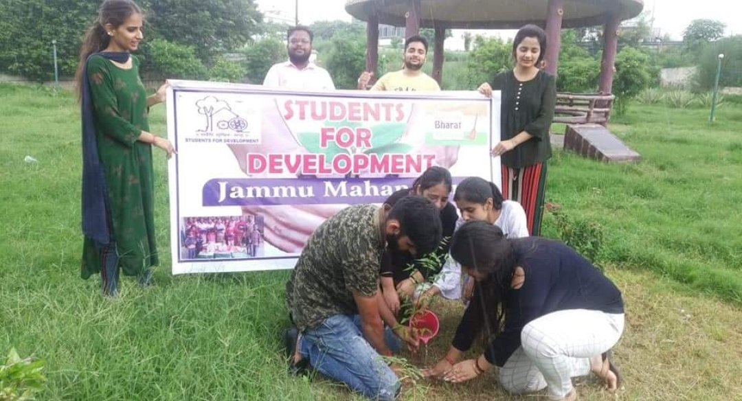 @Safe_terra and #Safe_Terra

We are held a tree plantation by abvp students for development
Jammu kashmir