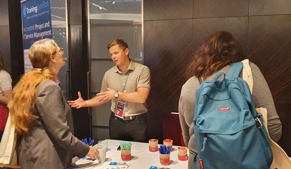 QA_Ltd's tweet photo. Amazing experience yesterday at the @APMProjectMgmt #PowerofProjects conference, with inspiring stories and insights about leadership, sustainability and diversity. Thrilled to sponsor an event where the #projectmanagement community could finally meet again face to face! https://t.co/Od4kuZ6Zgl