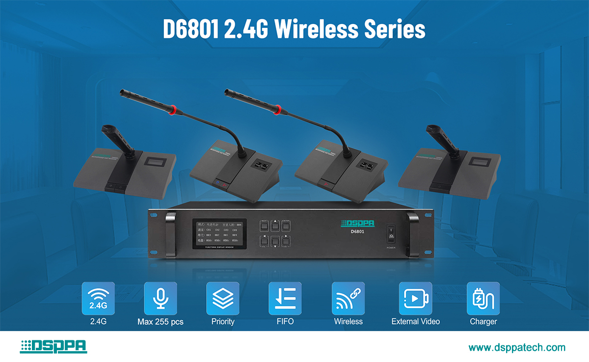 GuangzhouDSPPA's tweet photo. #DSPPA D6801 2.4G Wireless Series Conference System. It is an ideal choice for household and commercial fields. What is 2.4G wireless transmission?
More here: https://t.co/FkQ75EwpPe
#conference #WirelessConferenceSystem #ProAudio #conferenceequipment #conferencesystem #meeting https://t.co/5Bc1juePb9