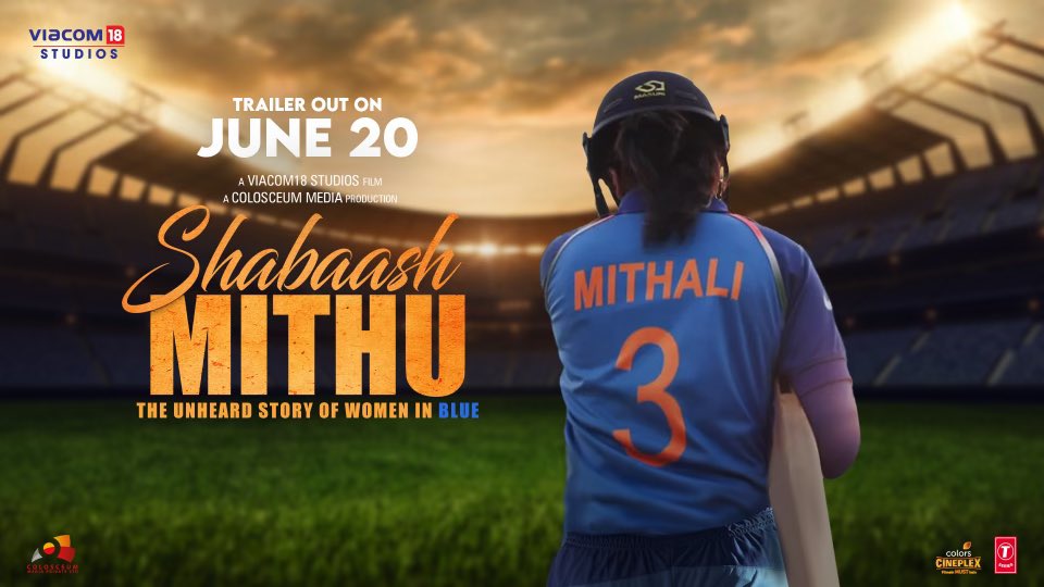 taapsee's tweet photo. A legacy that redefined the gentleman's game. A captain who was not just a player but an inspiration.

Aaiye dekhe Mithali Raj ki kahaani!

#ShabaashMithu trailer out on June 20.

#KhelBadalGaya #NazariyaBadlo https://t.co/4aQ3IqsUSp