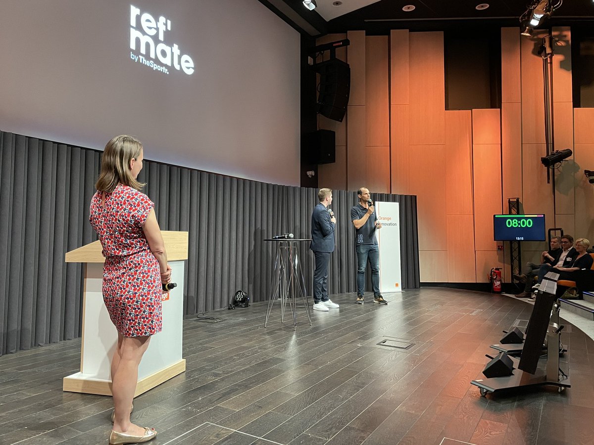 christopherufin's tweet photo. C’est parti pour la finale du challenge #EvenTech présenté par @BertrandRojat @ce_cile @RomainMesnil @ChataignierP et 15 startups pour une pitch session hyper dynamique🔥 1er pitch par @Refmate #LifeAtOrange @christiane_tran @MateuVeronique @sylvie_moulie @FarroEric @stephanerch https://t.co/scNz0Cnf7h