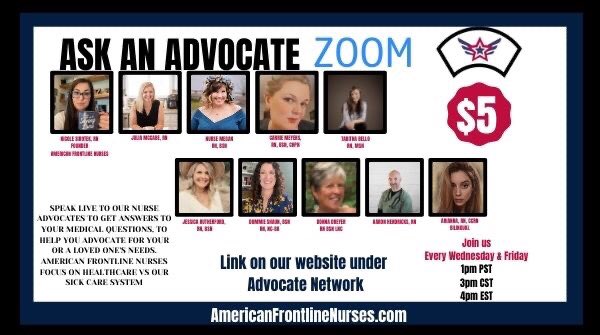 Ask_The_Nurses's tweet photo. Have questions for our Nurses? Join our $5 Zoom Today at 1pm PST/ 4pm EST Please Pre-Register at least 1 hour before https://t.co/9UuymBiVrl https://t.co/QUSKBgZRZh