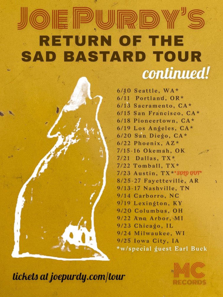 New September dates added! Gonna be some special shows w special things. found.ee/JP_Tour