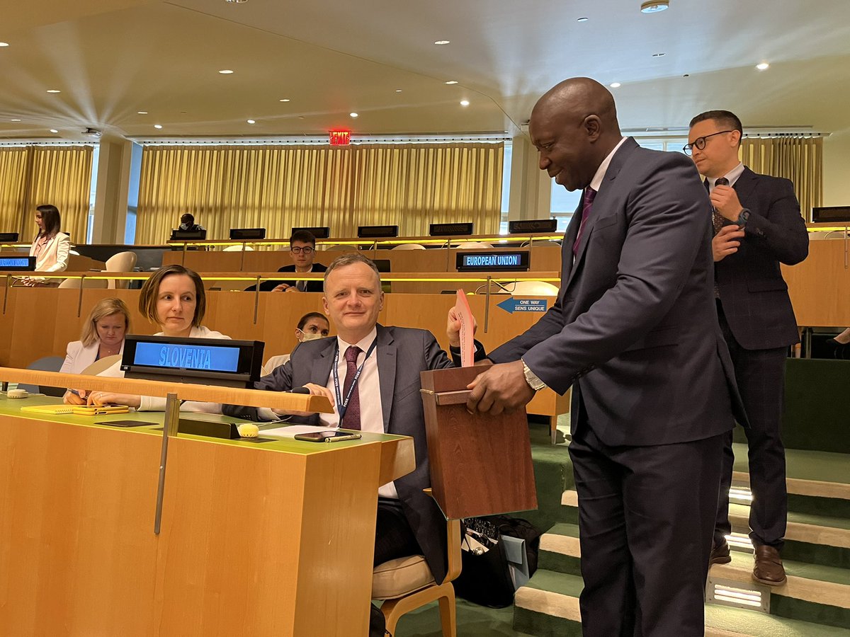 Slovenia 🇸🇮 was just elected to 🇺🇳#ECOSOC! 🥳

We congratulate other newly elected Member States and look forward to working with them in the period 2023-2025 🇧🇼 🇧🇷 🇨🇻 🇨🇳 🇨🇲 🇨🇴 🇨🇷 🇩🇰 🇬🇶 🇬🇷 🇱🇦 🇳🇿 🇶🇦 🇰🇷 🇸🇰 🇸🇪