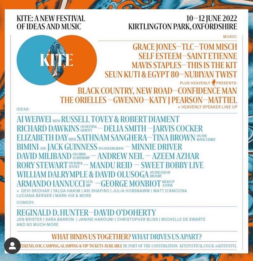 ManduReid's tweet photo. On my way to @KiteFSTVL this weekend to discuss women, politics, and optimism… excited to immerse myself the rest of the incredible lineup, including: @aiww, @gracejones, @elizabday, @davidolusoga, @emily_benn, @lucianaberger, and so many more! 

#brainfood #soulfood #heartfood https://t.co/6Tj3TbdDkO