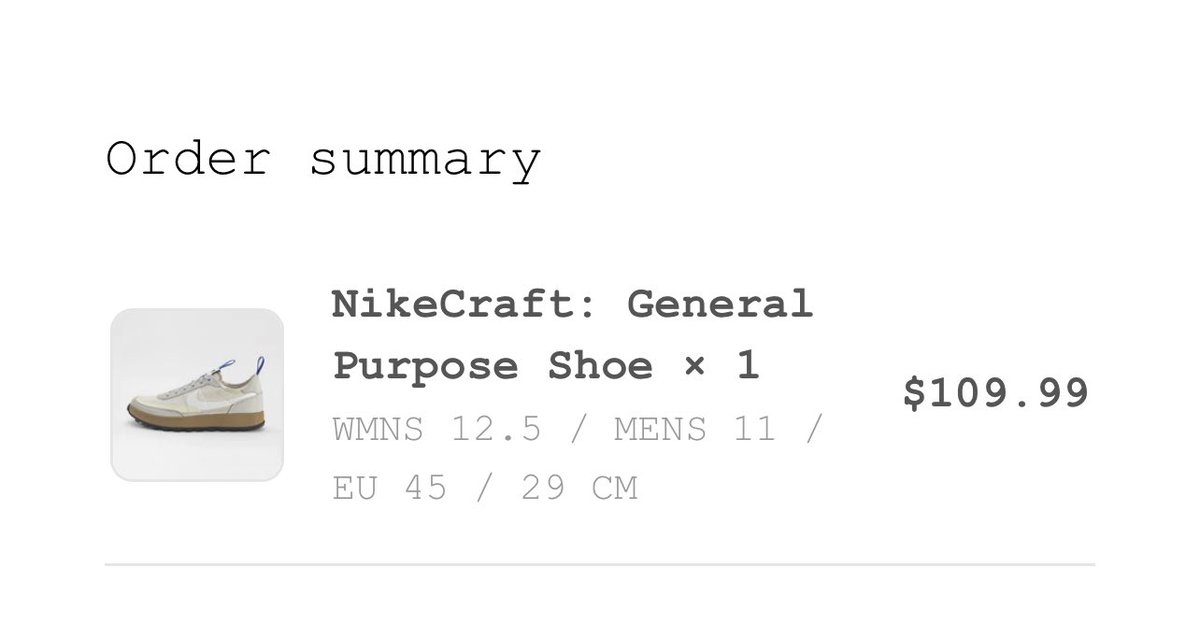 PNOE__c's tweet photo. Got ‘em!!! #NikeCraft #gps Thanks @tom_sachs https://t.co/t706ux8UDf