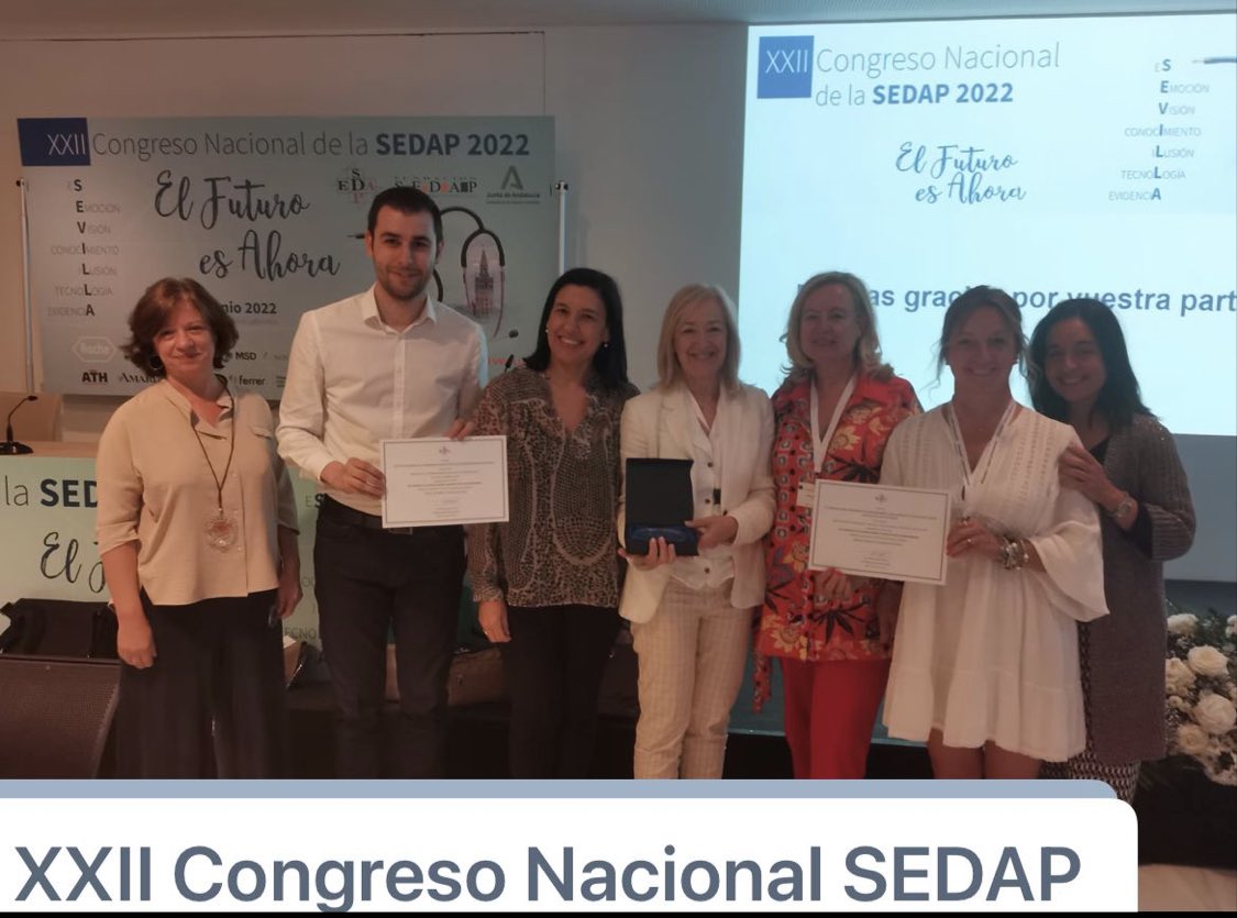 🏆 La Sociedad Española de Directivos de Atención Primaria, premia los proyectos XIDE y CRM100 desarrollados por <a href="/SanidadeXunta/">Consellería de Sanidade</a> para mejorar la Atención Primaria. 

👏 GRACIAS a todas las personas que lo están haciendo posible. 

<a href="/EstrellaLPardo2/">Estrella López-Pardo</a> <a href="/sedap_es/">SEDAP</a>