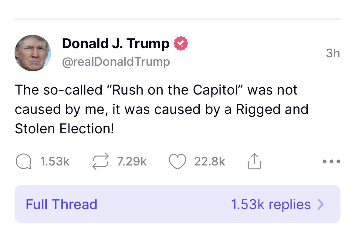 Somehow, both a denial and a confession: