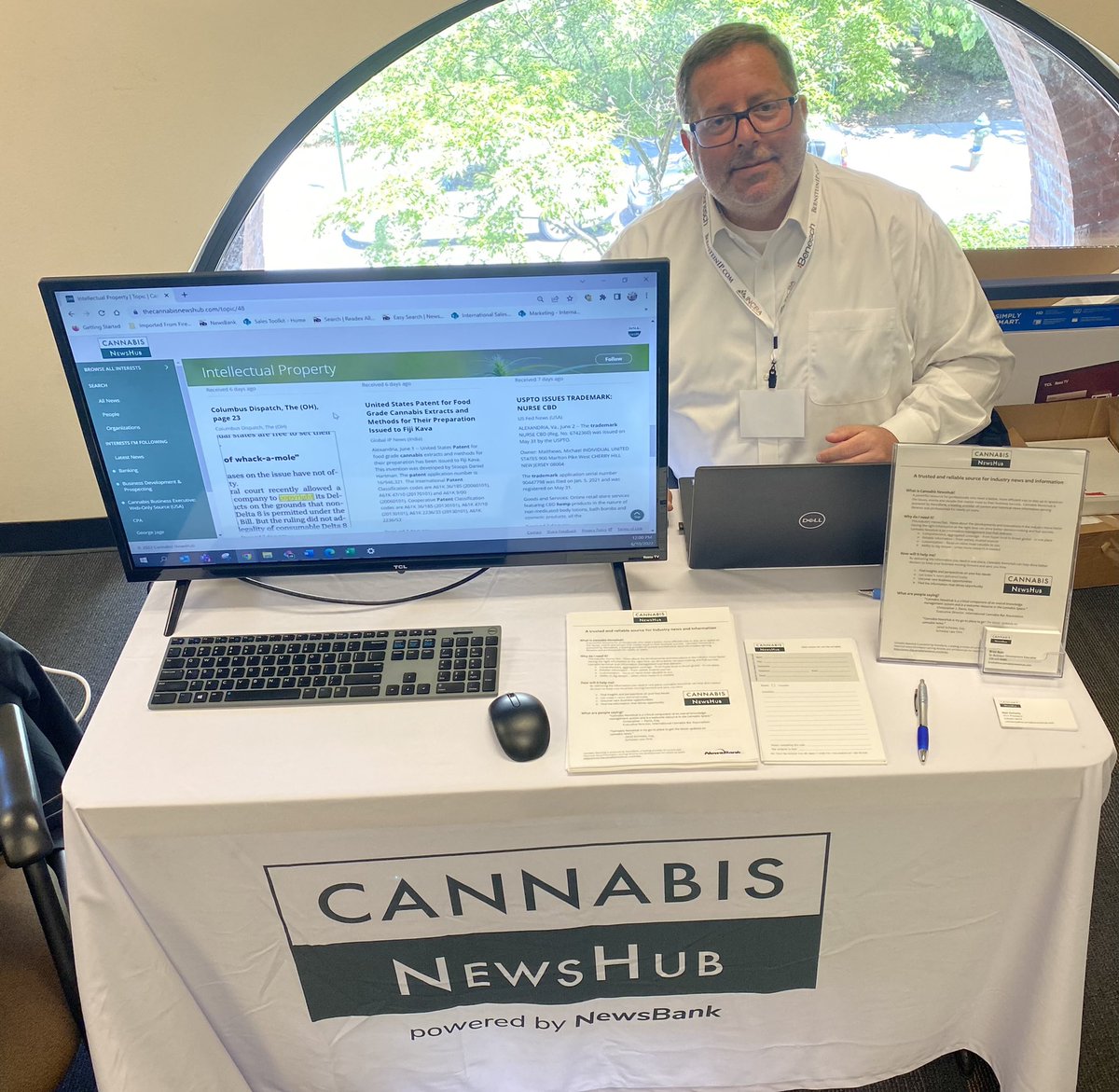 CannaNewsHubND's tweet photo. Stay informed on the specific topics that matter to you. Come by and say hi, we’re on the 2nd floor at GW Law #CLI2022 #thecannabisnewshub #cannalaw https://t.co/l6rt6cT1Yf