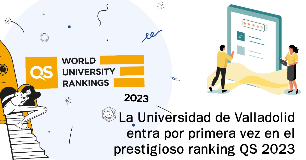 La @UVa_es ha sido seleccionada por primera vez entre las mejores 1.500 universidades del mundo, junto a otras 30 universidades nacionales, en la edición 2023 del prestigioso QS World University Ranking, publicada en junio de 2022. Más info 👇 bit.ly/3xEKCQG