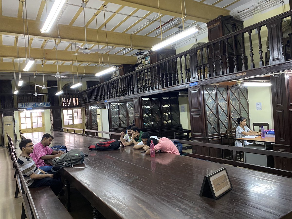 drnnraju's tweet image. In a college in Calcutta with structures of yesteryears and auditorium where Rabindranath Tagore lectured.