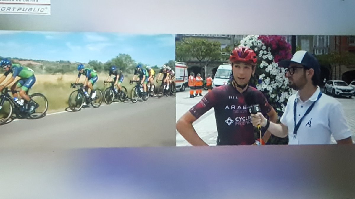 Mertxe_Beriain's tweet photo. A por los últimos 16 kms de #circuitomontanes22  en @sportpublictv  con @jonkar_rey  y escuchando la entrevista de  @AlvaroCycling a @alfonsoplam  @ArabayCyclingF . https://t.co/kRpkjPjjgt
