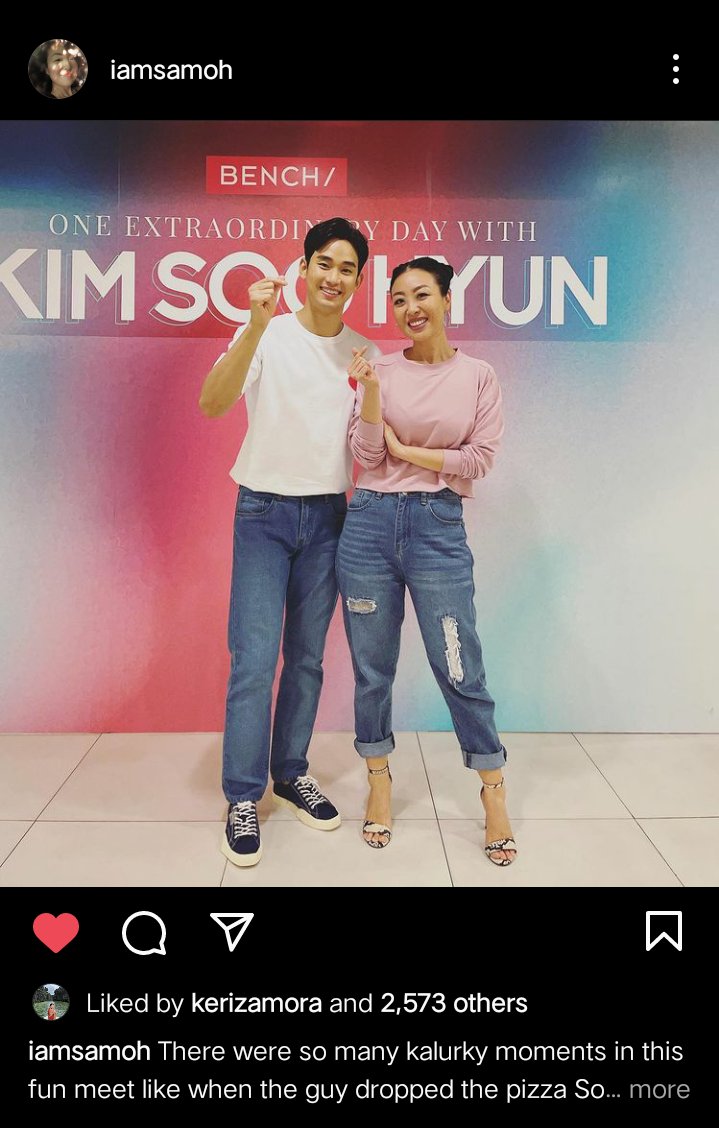 Soohyun with Sam Oh, the mc and look at her caption. 😭😭💙

#KIMSOOHYUNxBENCH