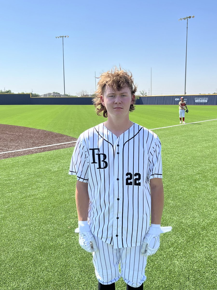 FiveToolTexas's tweet photo. #WTX Satellite F: The BIGGS 9, PTG 15U Kirsch 2 
Pitcher: @HulenMatthew 6 IP, 10K, 3H, 2R
Hitter: Cole Warren 2-2, 3B, 3 RBI https://t.co/QteHsyKG5G