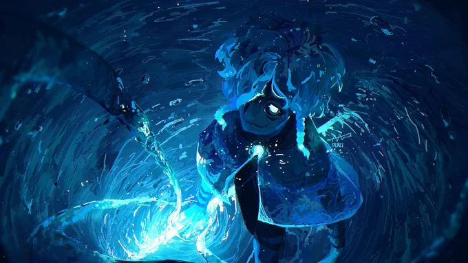 Water's Edge 
#QuillKingdomSMP #originalcharacter #procreateart #digitalart 