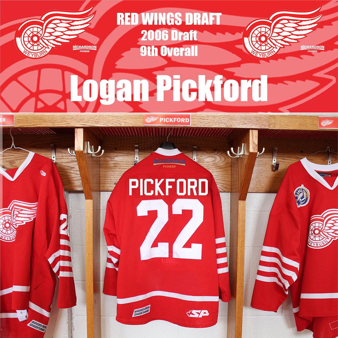 Richardson Pioneer Weyburn Red Wings on X: With the 9th overall selection  in the SJHL Draft, the Red Wings select Logan Pickford from the Saskatoon  Contacts U18 AAA! Pickford put up 3G-11A-14P